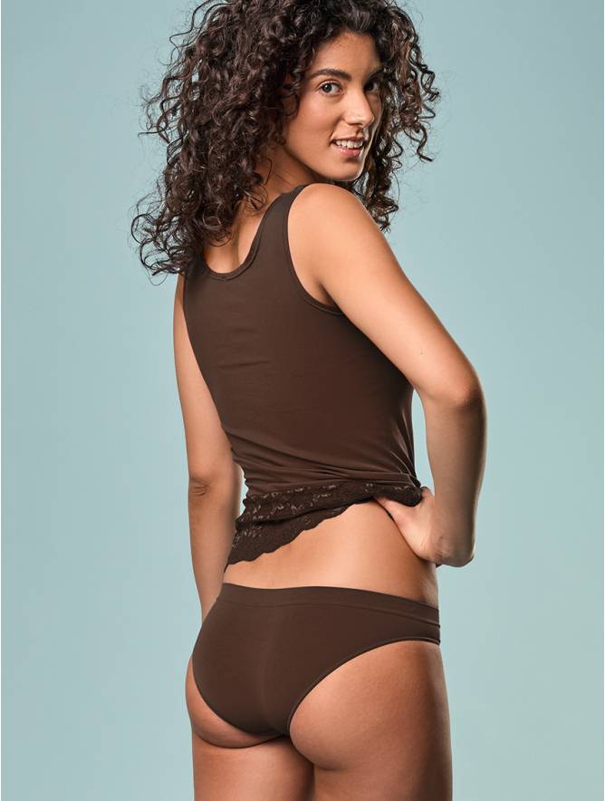Luigi di Focenza SLIP DONNA VITA BASSA CIOCCOLATO Vendita Economica