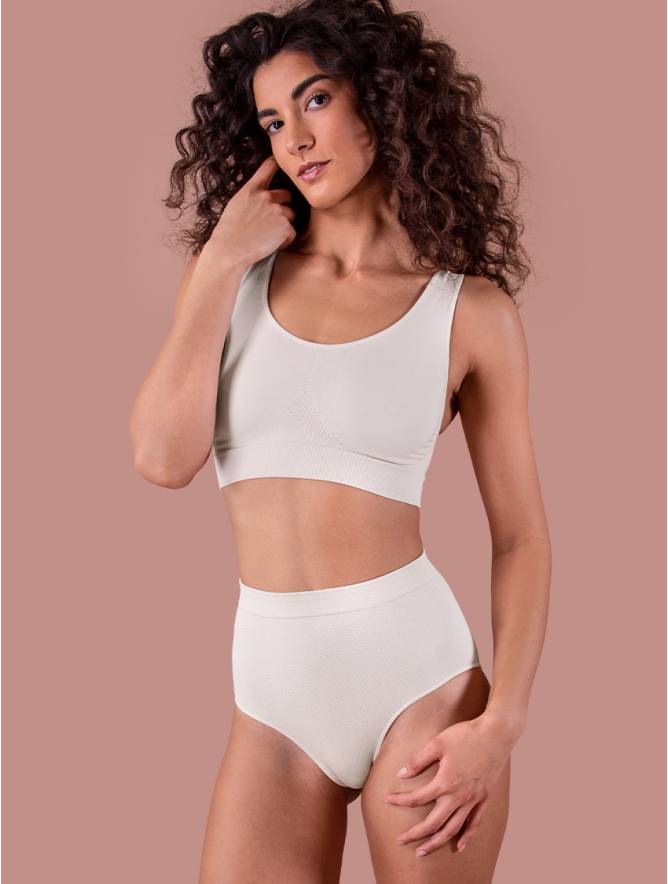Luigi di Focenza SLIP DONNA CONTENITIVO MIDI BIANCO Convenienza