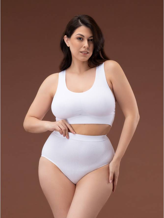 Luigi di Focenza SLIP DONNA CONTENITIVO MIDI BIANCO Convenienza