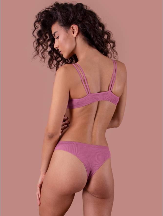Luigi di Focenza BRASILIANA DONNA COSTINA RIB MALVA Offerta