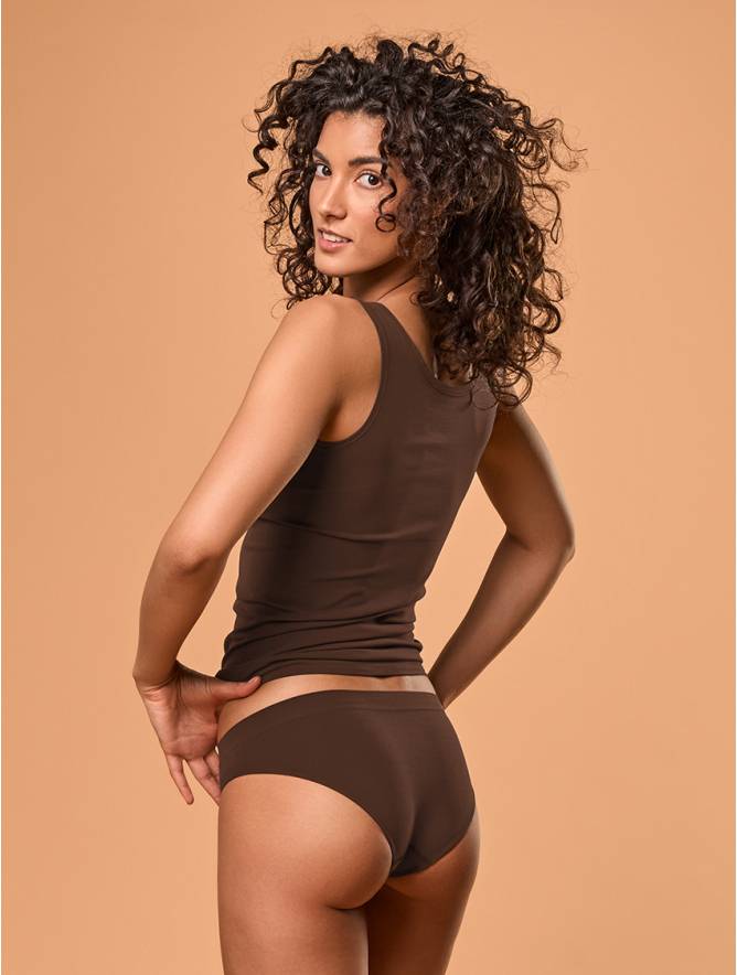 Luigi di Focenza SLIP DONNA VITA ALTA CIOCCOLATO Offerta