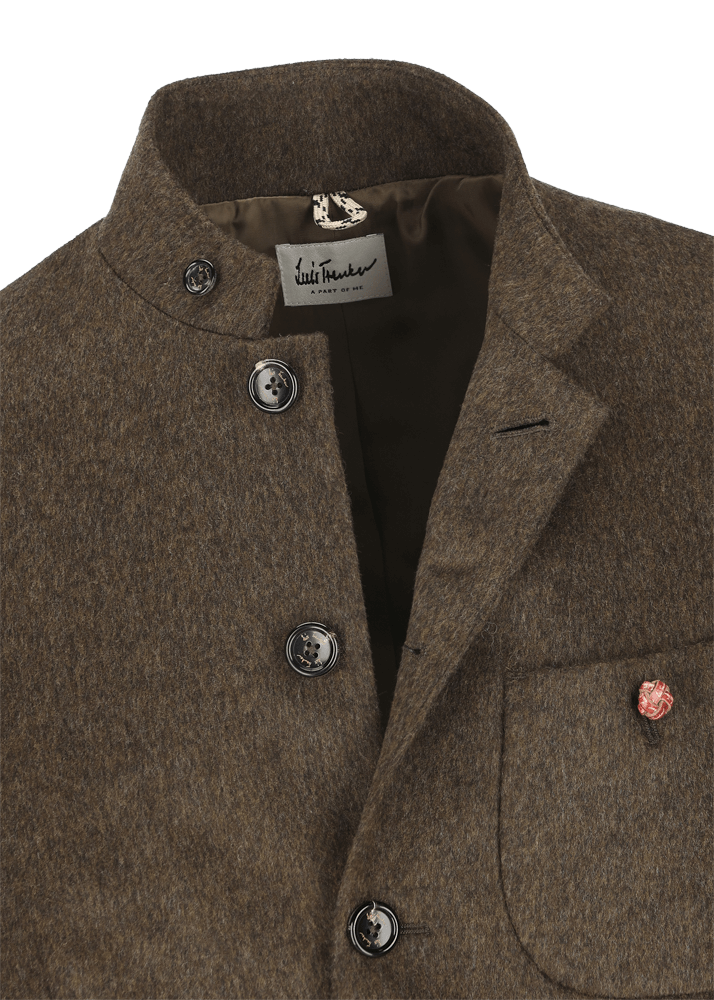 Luis Trenker Blazer in loden con colletto alla coreana Lusandro Hotsell