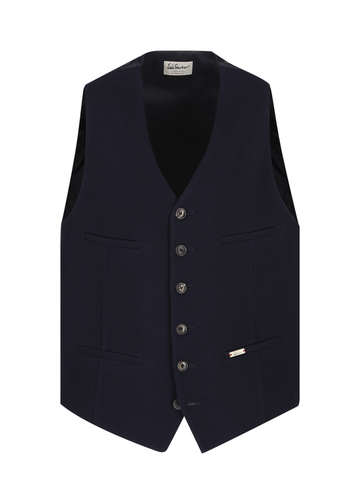 Luis Trenker Gilet in jersey Lusebastian Saldi Di Fabbrica