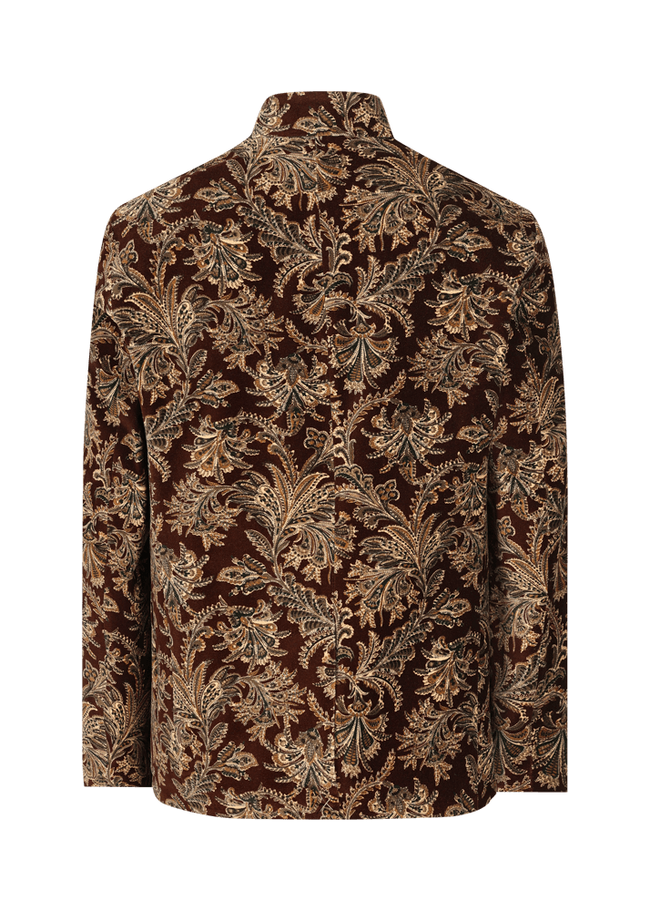 Luis Trenker Blazer in velluto con motivo damascato Lusandro Vendite Flash