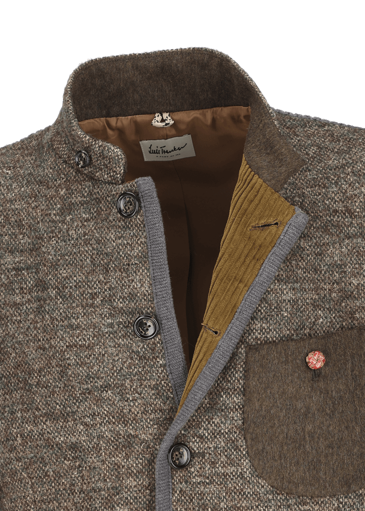 Luis Trenker Blazer lavorato a maglia in un mix di materiali Lusandro In Saldo