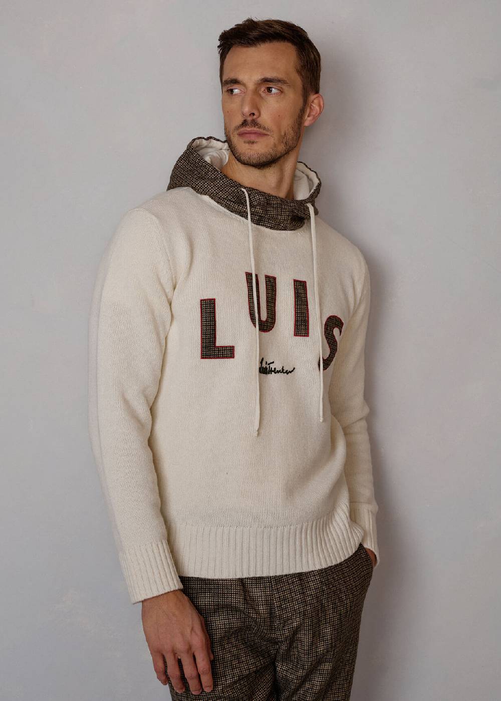 Luis Trenker Pullover lavorato a maglia con cappuccio Luwilfried Vendita