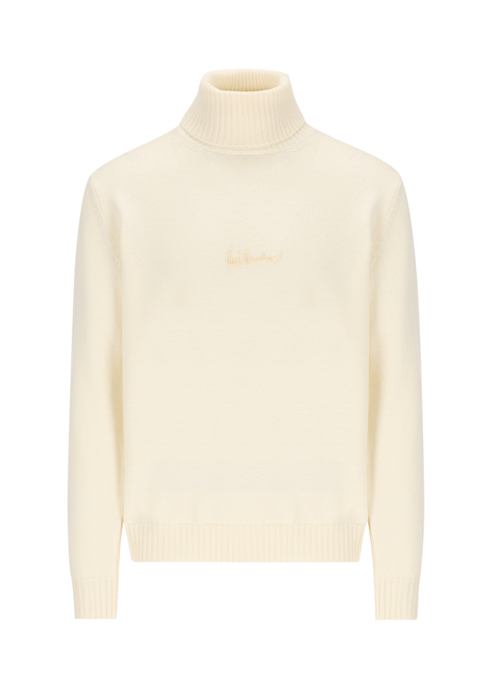 Luis Trenker Pullover a collo alto in lana merino Luwalbert Promozione
