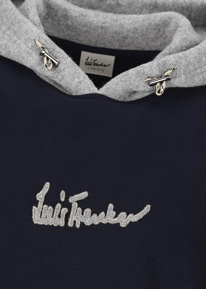 Luis Trenker Pullover con cappuccio e logo Luphilipp Spedizione Gratuita