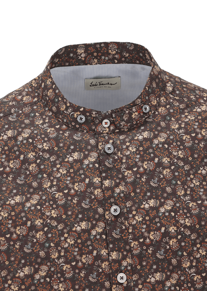 Luis Trenker Camicia con motivo floreale Lubernet Negozi Online