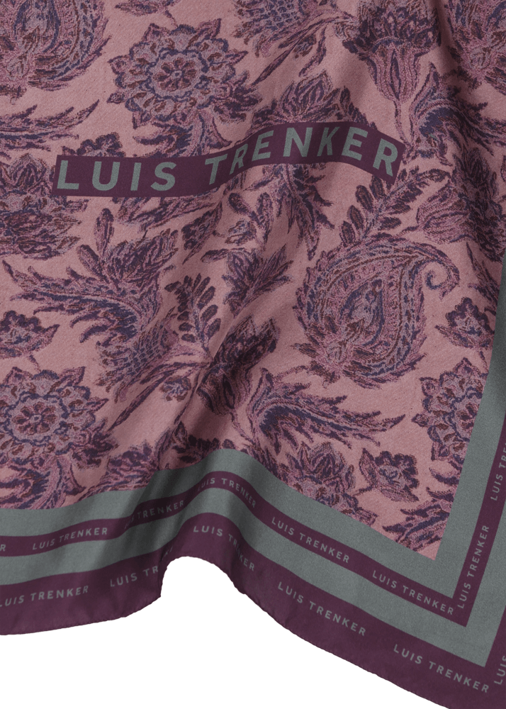 Luis Trenker Foulard di seta con motivo floreale Lufrancara I Più Venduti