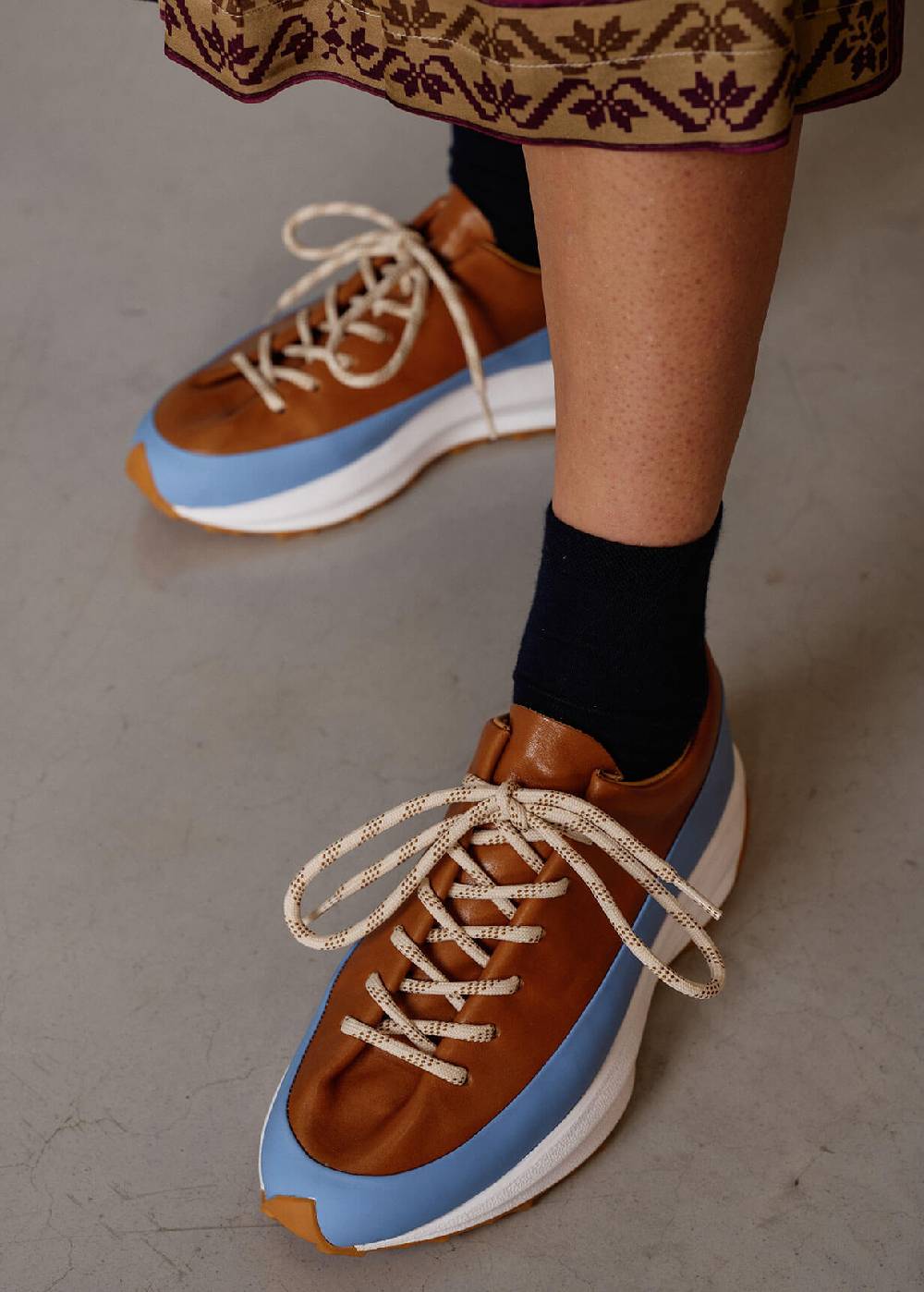 Luis Trenker Sneaker in pelle con suola a zeppa Luleandras Moda