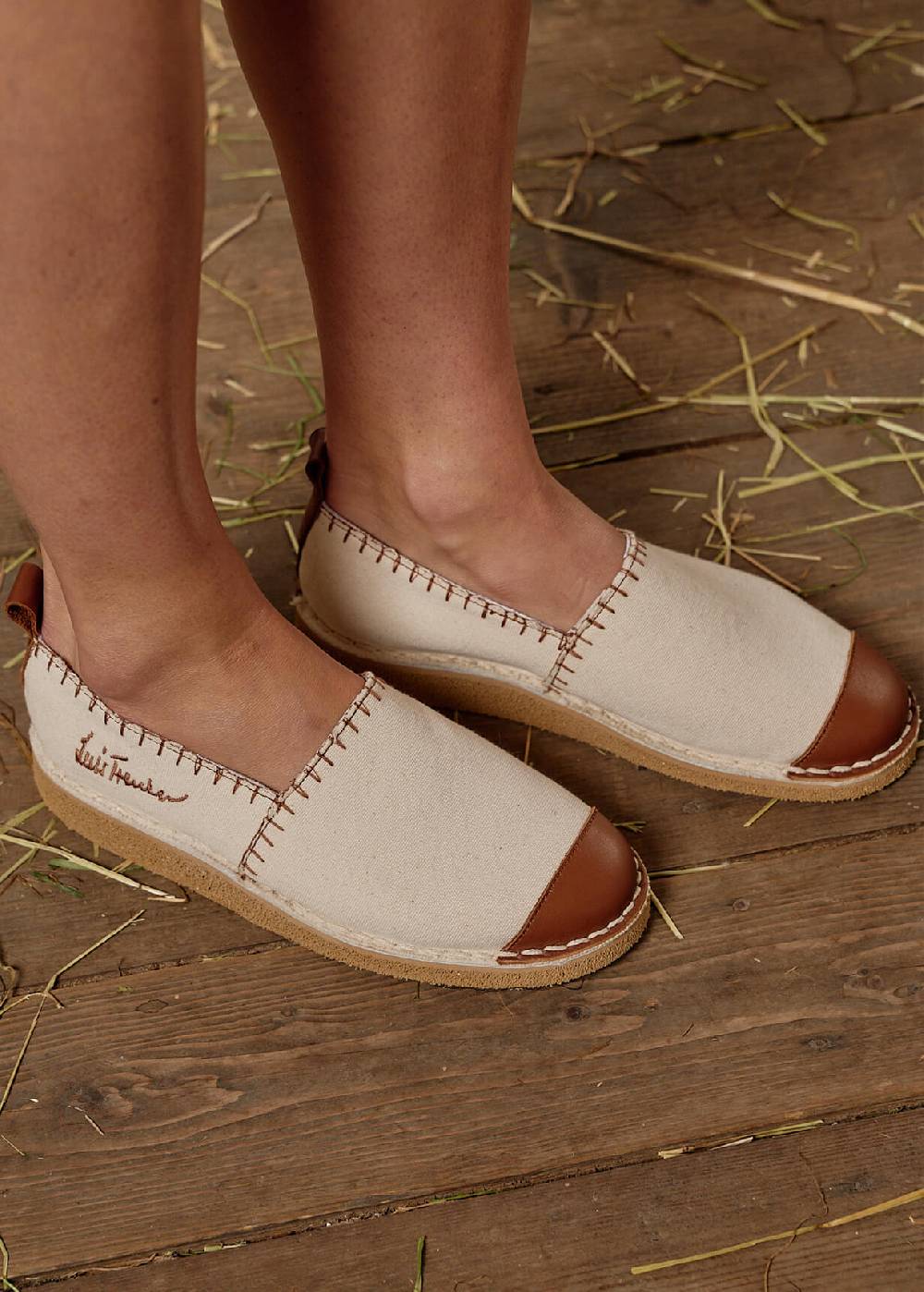 Luis Trenker Espadrillas in tela e pelle modello Ludrespa Shopping Online