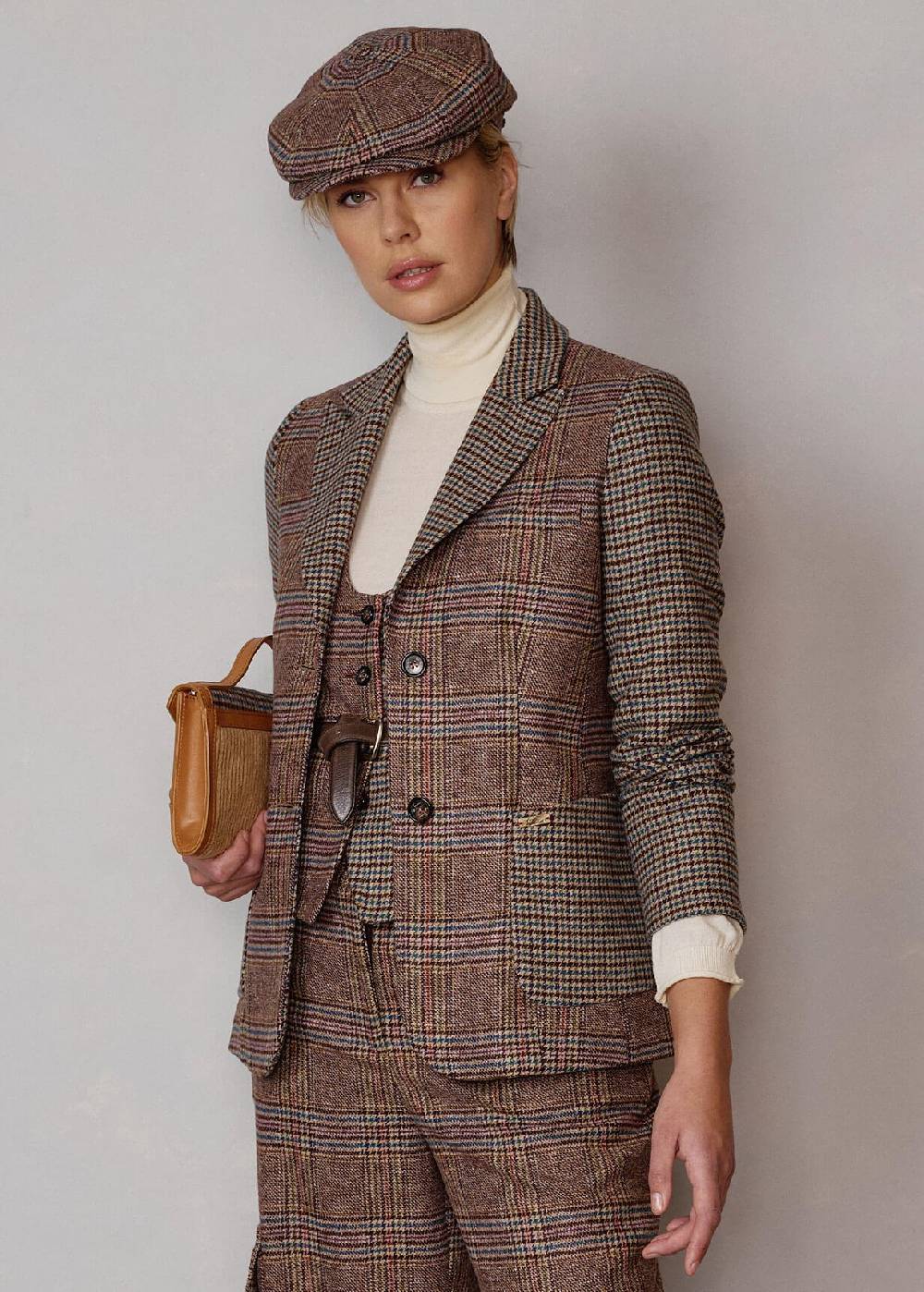 Luis Trenker Blazer con mix di fantasie Lurania Sottocosto