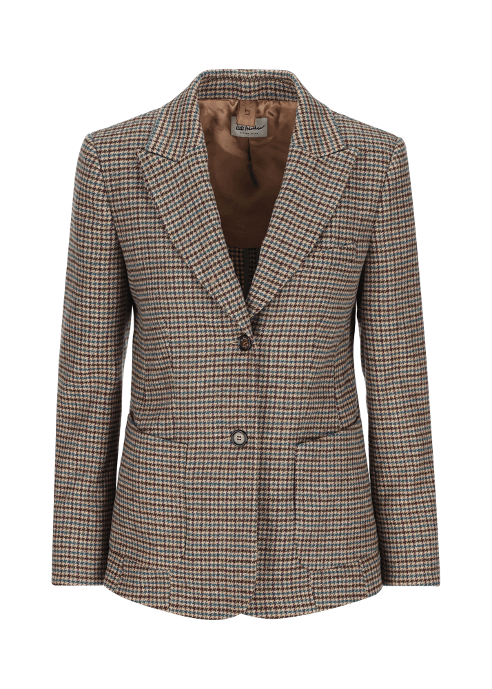 Luis Trenker Blazer con motivo pied-de-poule Lurania Convenienza