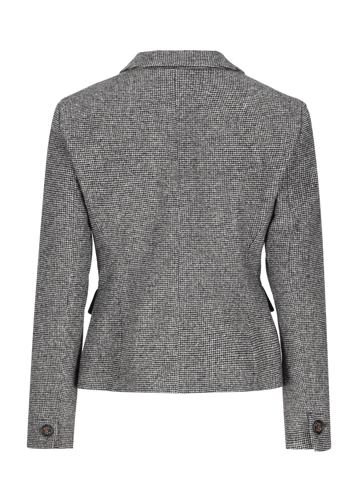Luis Trenker Blazer con motivo pied-de-poule Lusonia In Vendita