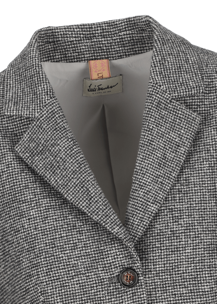 Luis Trenker Blazer con motivo pied-de-poule Lusonia In Vendita