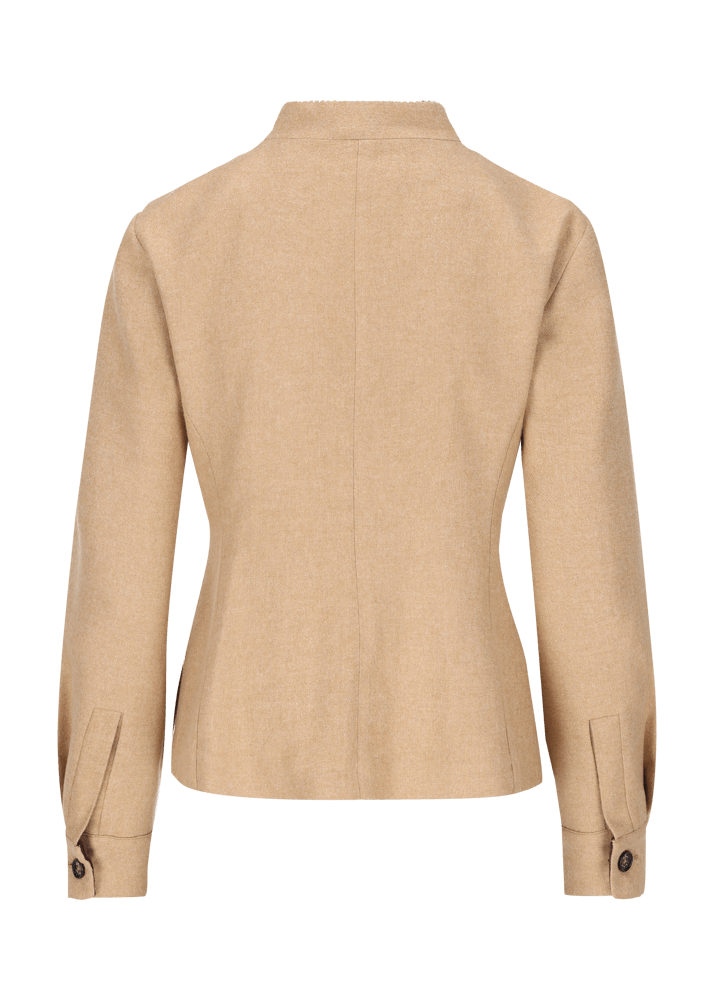 Luis Trenker Blazer di flanella con colletto alla coreana Luviola Hotsell