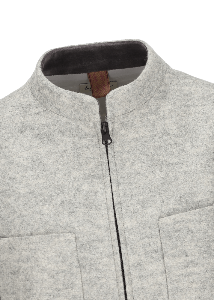 Luis Trenker Blazer in lana follata con cerniera Luanita Vendite Flash