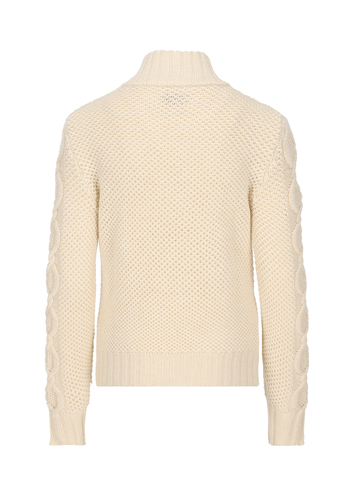 Luis Trenker Cardigan con mix di motivi lavorati a maglia Lualba In Saldo