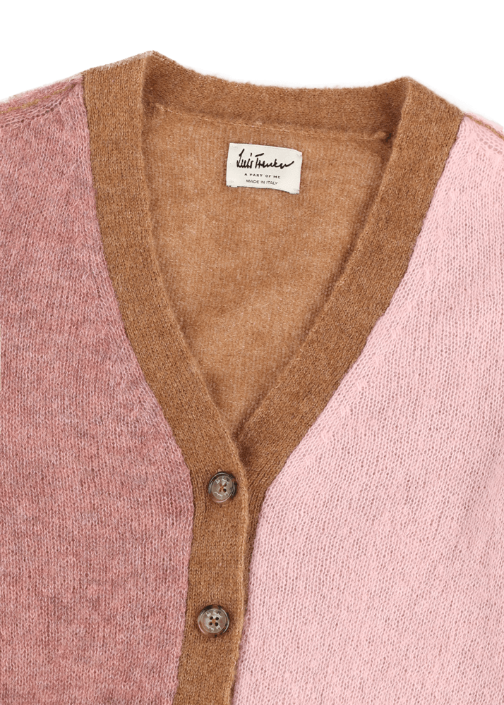 Luis Trenker Cardigan con effetto color block Luwadia Nuova