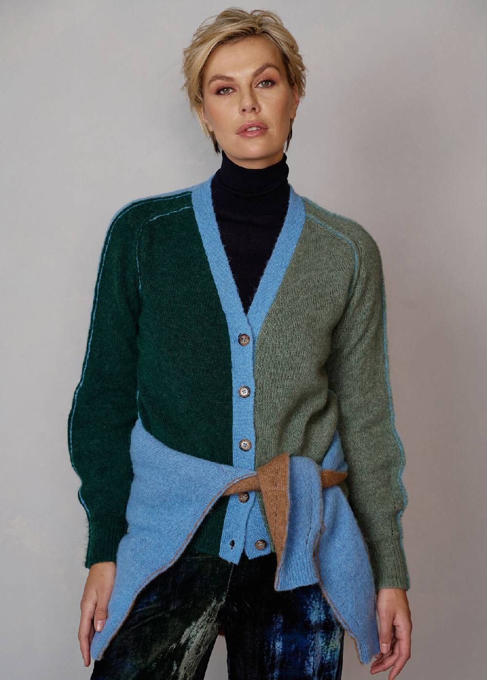 Luis Trenker Cardigan con effetto color block Luwadia Moda