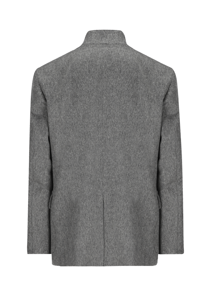 Luis Trenker Blazer in loden con colletto alla coreana Lusandro Italy