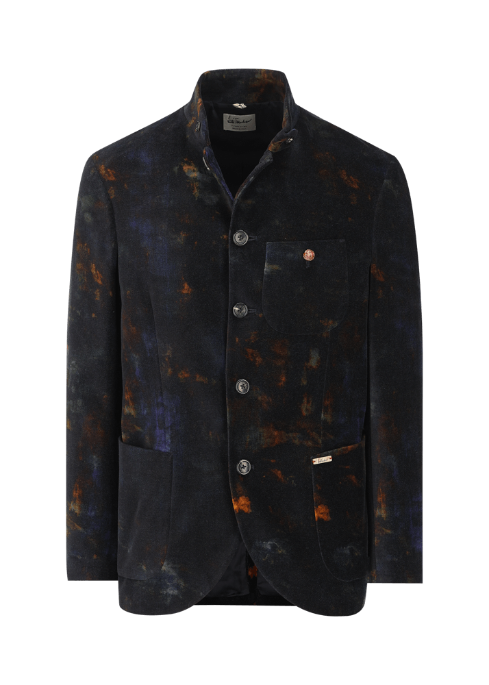 Luis Trenker Blazer in velluto con stampa Lusandro Nuovo