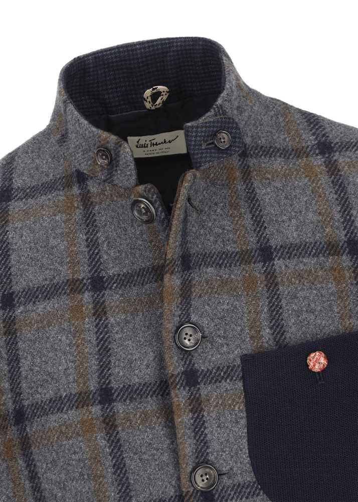Luis Trenker Blazer a quadri in misto lana Lusandro Promozione