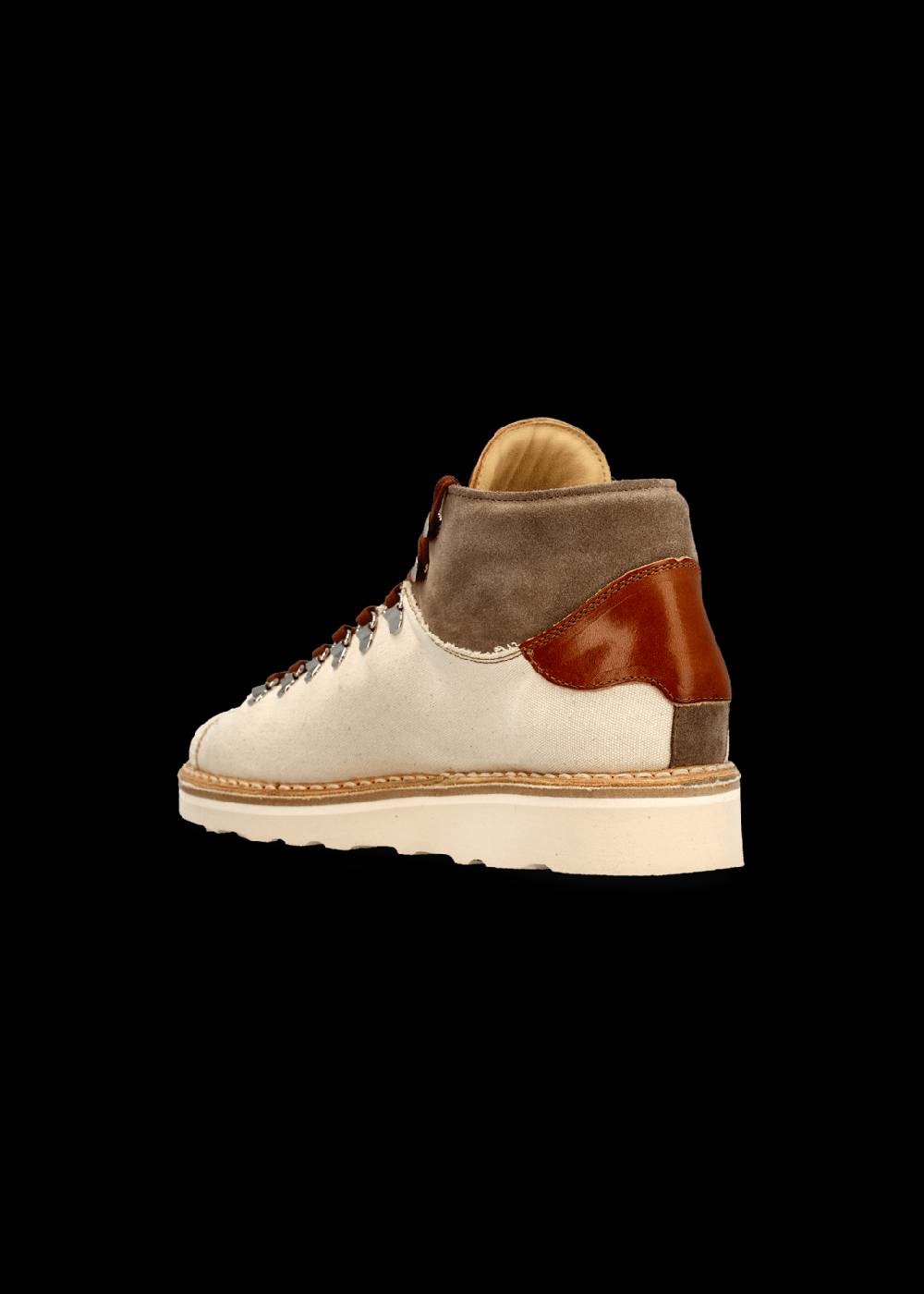 Luis Trenker Sneaker alta in tela e pelle modello Lugionata Pezzi Unici