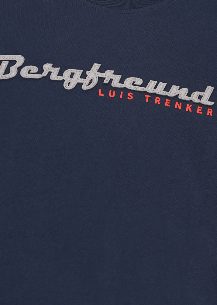 Luis Trenker Maglia a maniche lunghe con scritta Bergfreund Qualità Garantita