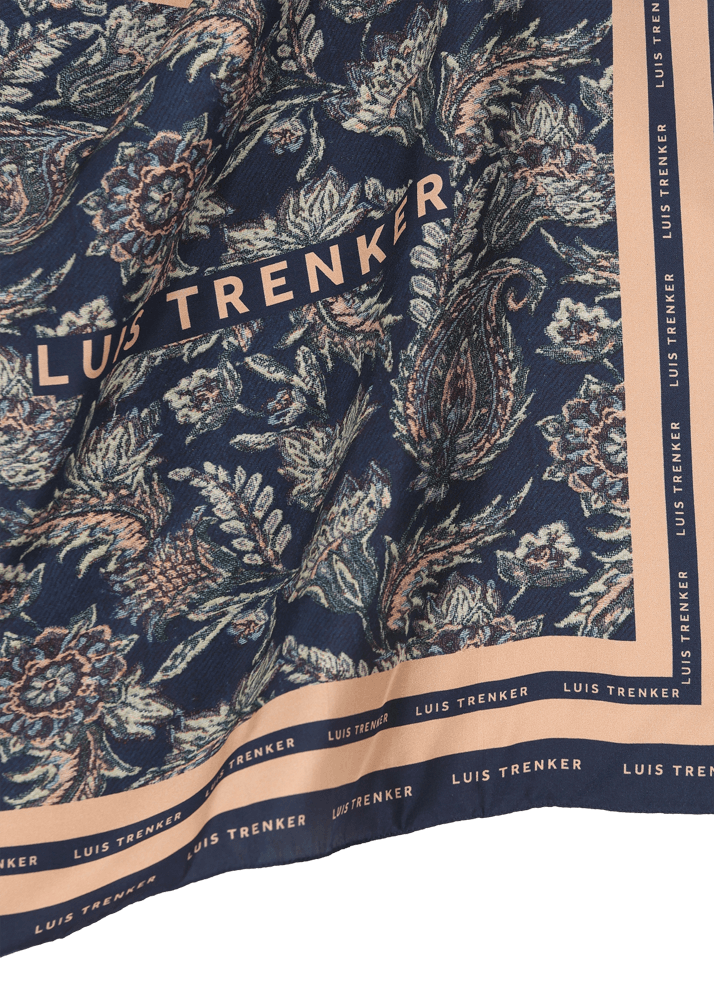 Luis Trenker Foulard di seta con motivo floreale Lufrancara Sconto