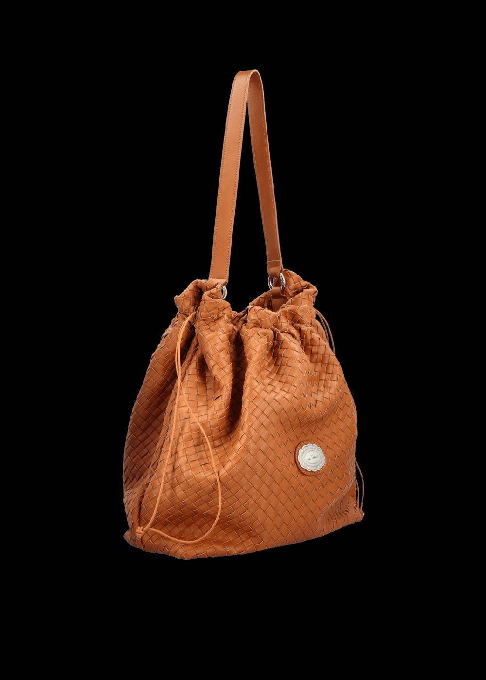 Luis Trenker Borsa a secchiello in pelle intrecciata Lusac Negozi Online