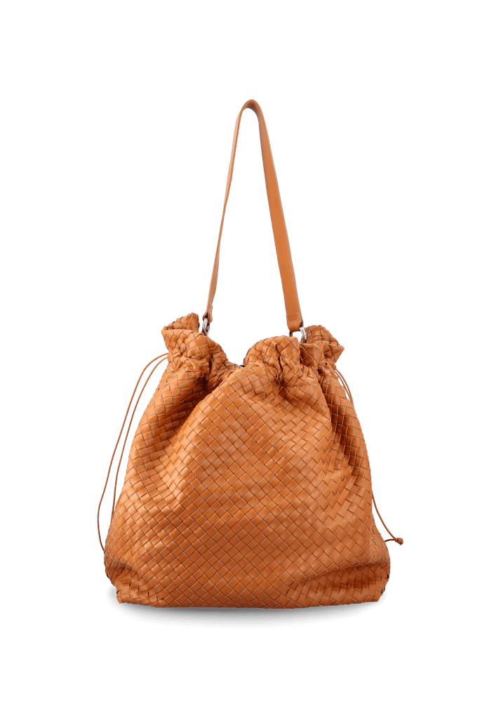 Luis Trenker Borsa a secchiello in pelle intrecciata Lusac Negozi Online