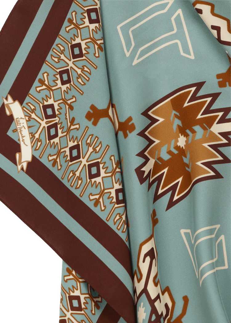 Luis Trenker Foulard di seta modello Lufrancara Offerte