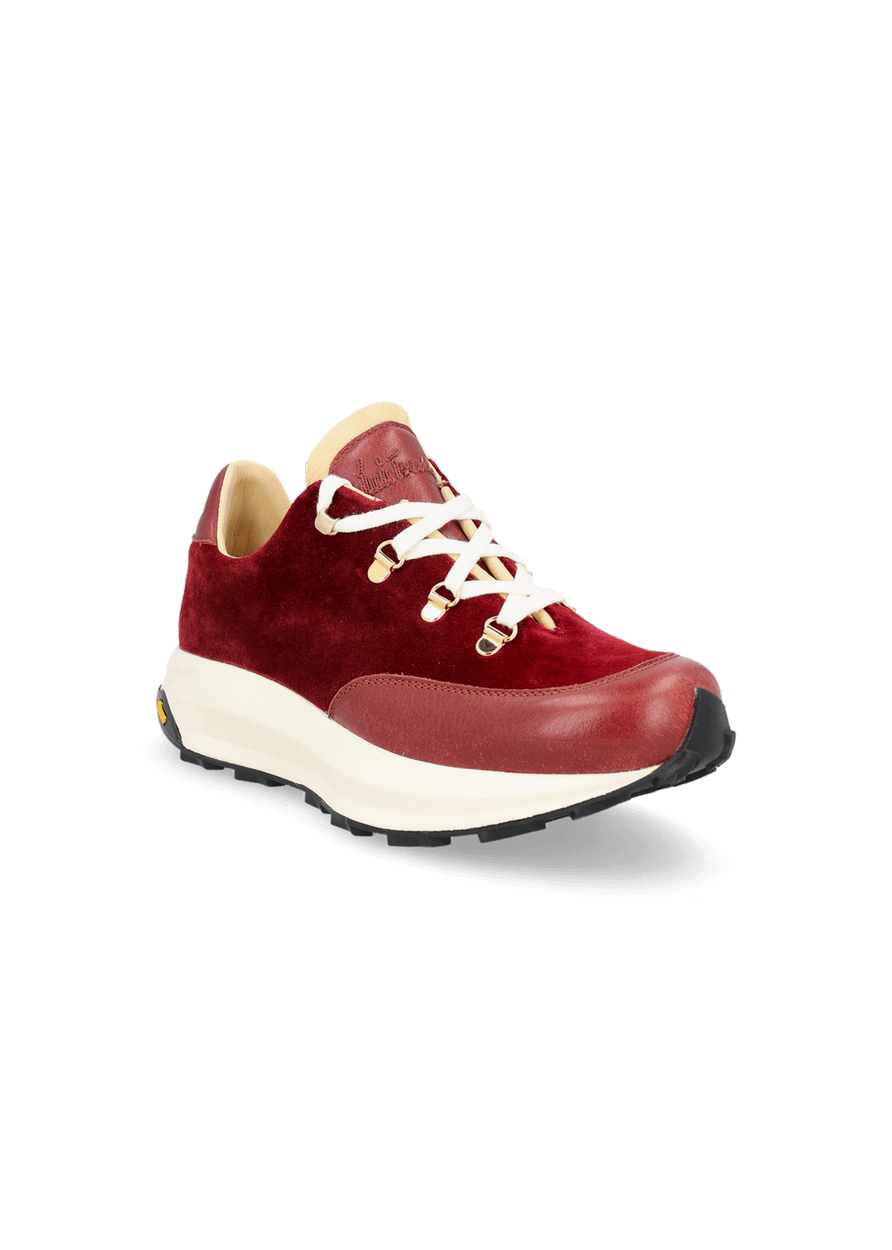 Luis Trenker Sneakers in velluto e pelle modello Luleandra Italy