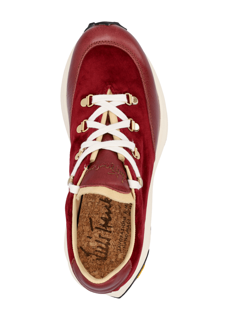 Luis Trenker Sneakers in velluto e pelle modello Luleandra Italy