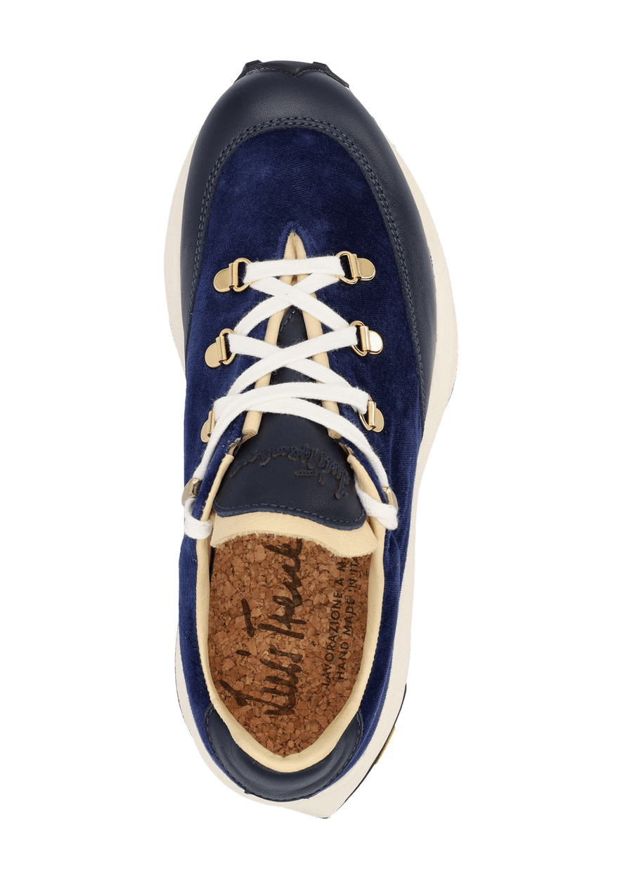 Luis Trenker Sneakers in velluto e pelle modello Luleandra Italia