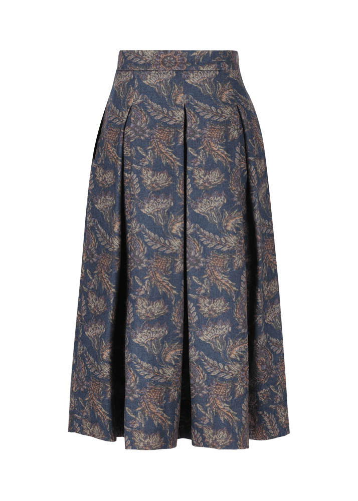 Luis Trenker Gonna plissettata con stampa paisley Luklaudia Prezzo Ridotto
