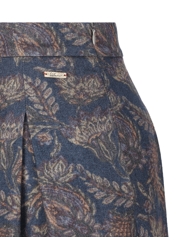 Luis Trenker Gonna plissettata con stampa paisley Luklaudia Prezzo Ridotto