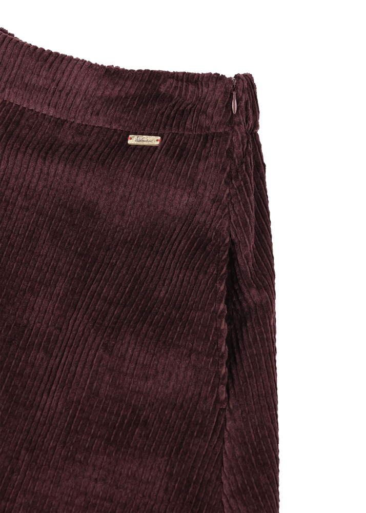 Luis Trenker Gonna in jersey di velluto a coste Lunatalia Sconto