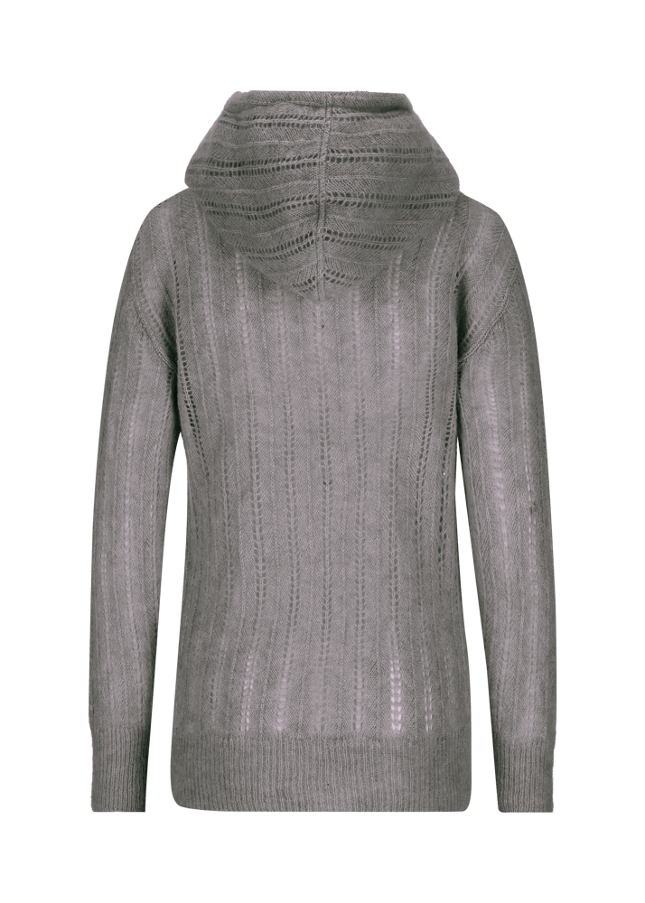 Luis Trenker Pullover lavorato a maglia con cappuccio Luwaltraud Saldi