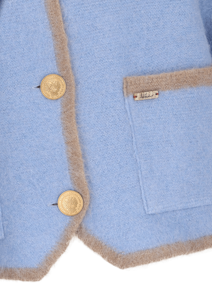 Luis Trenker Giacca in lana cotta modello Luandrea Saldi Di Fabbrica