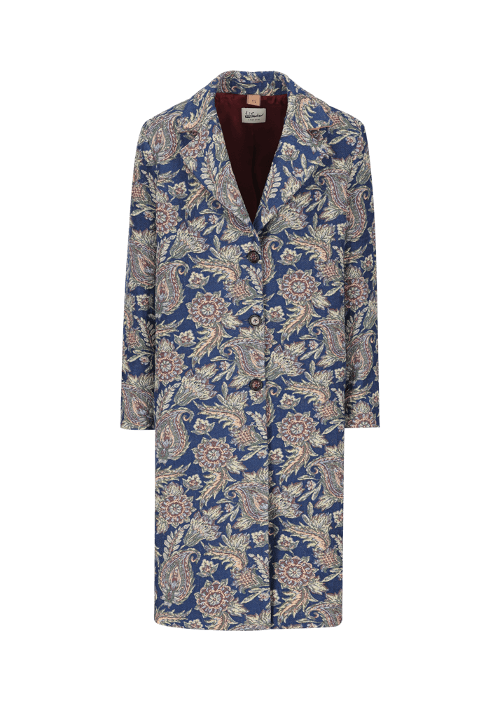 Luis Trenker Cappotto in jacquard con motivo Lugreta Vendite Flash