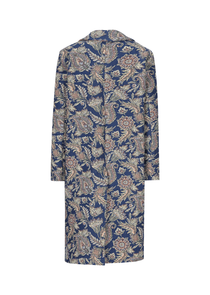 Luis Trenker Cappotto in jacquard con motivo Lugreta Vendite Flash