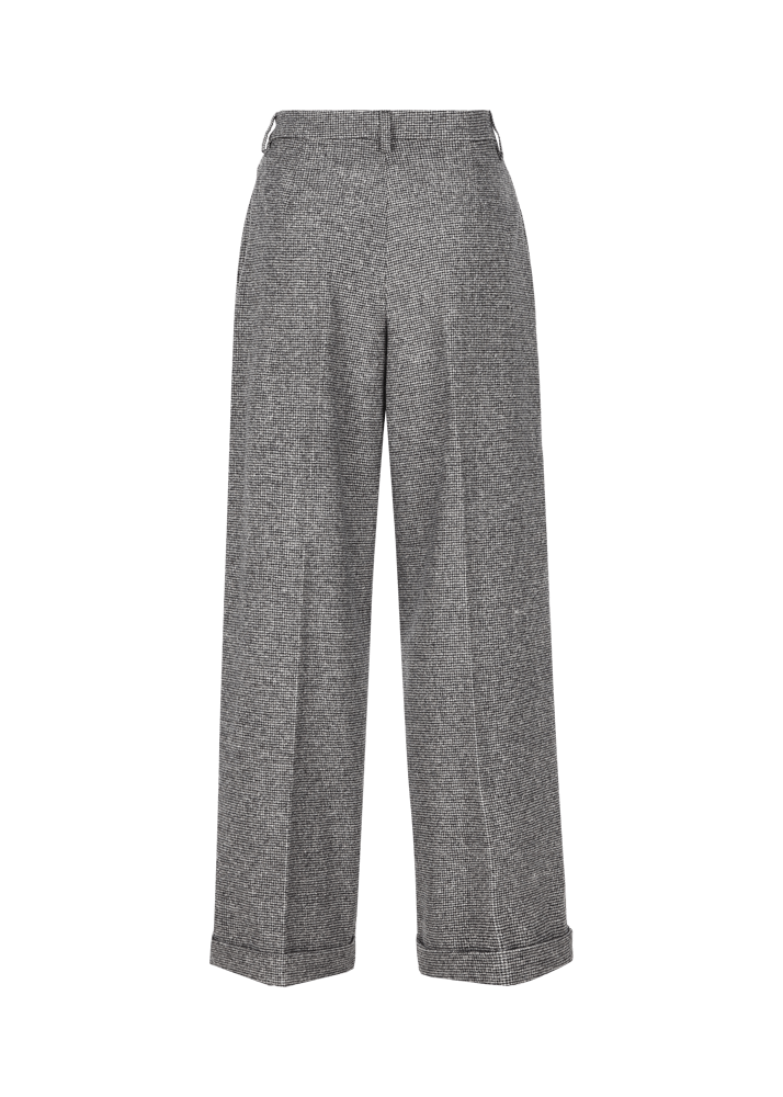Luis Trenker Pantaloni in misto lana con motivo pied-de-poule Lularina Spedizione Gratuita