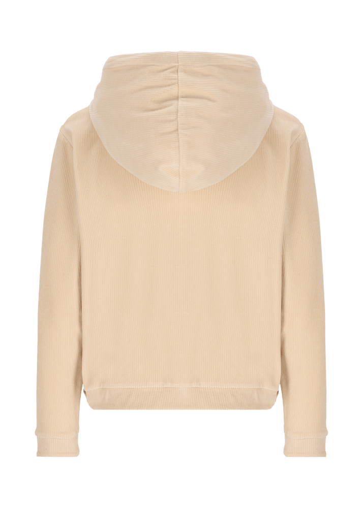 Luis Trenker Pullover con cappuccio realizzato in jersey di velluto a coste Luannette Affare Del Giorno
