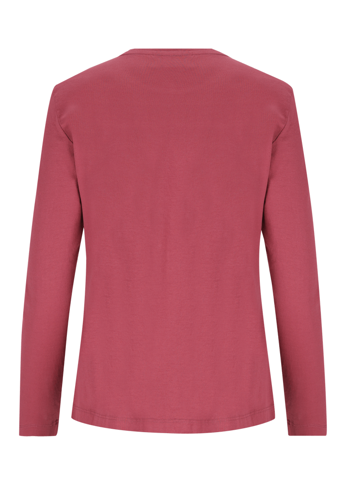 Luis Trenker Maglia a maniche lunghe con scritta "Bergfreundin" In Vendita