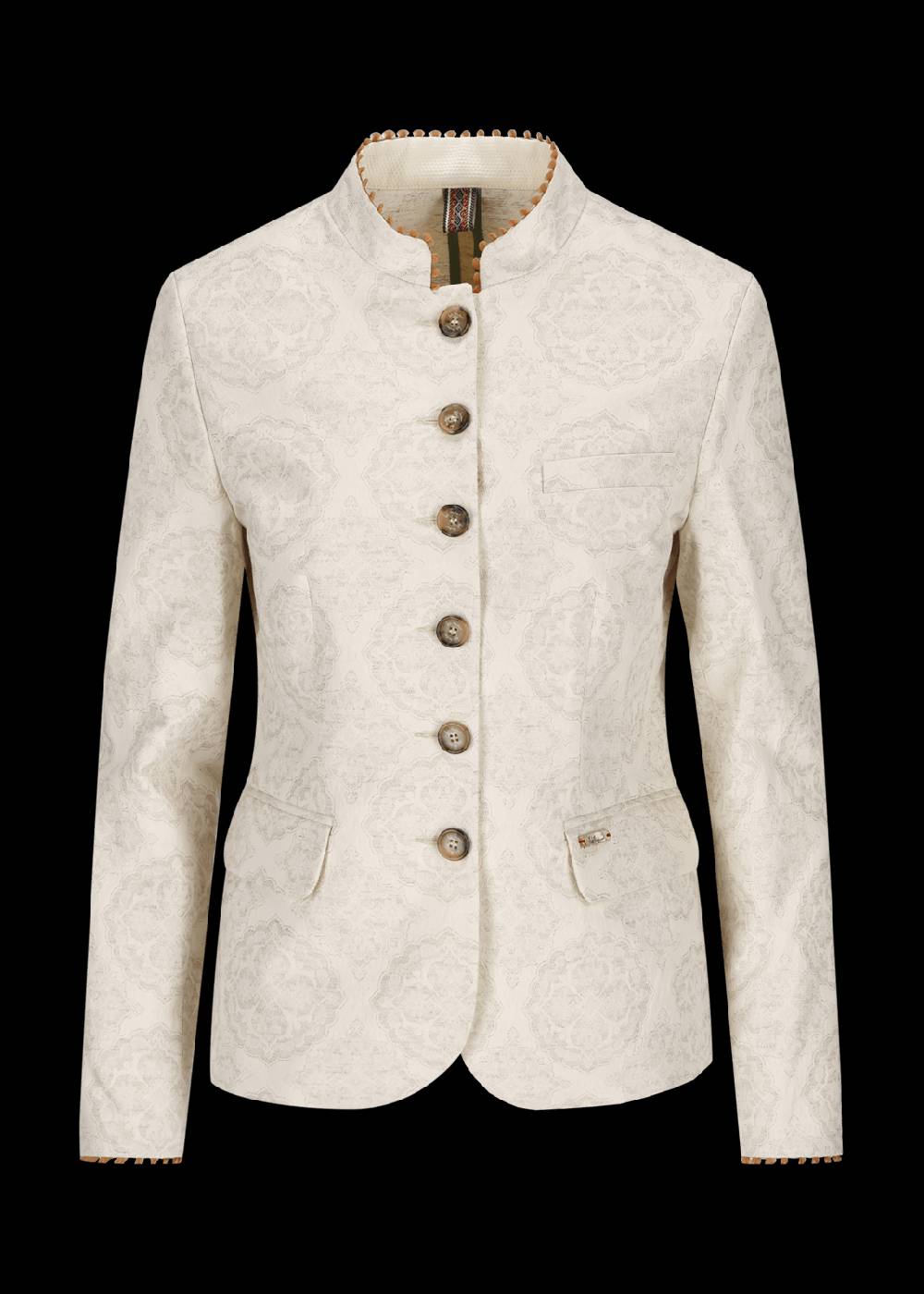 Luis Trenker Blazer in tessuto jacquard con motivo floreale modello Luranda In Linea