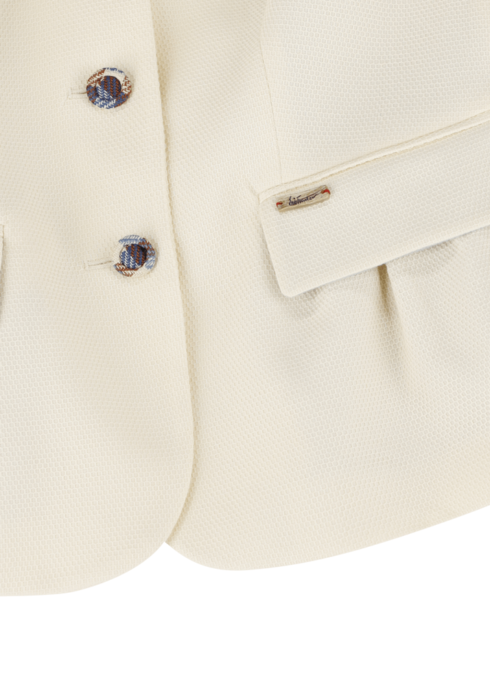 Luis Trenker Blazer in piqué di cotone elasticizzato modello Lurosina Pezzi Unici