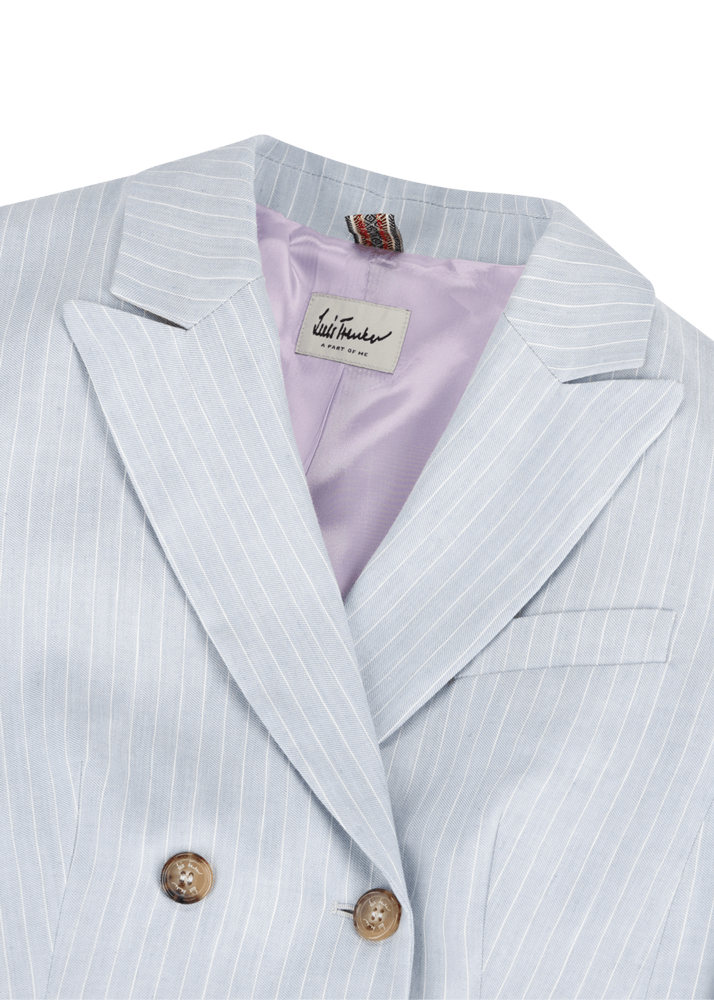 Luis Trenker Blazer doppiopetto con motivo gessato modello Luscilla Shopping Online